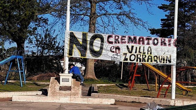 Los vecinos de Villa Zorraquín instisten con la paralización de la obra del crematorio.