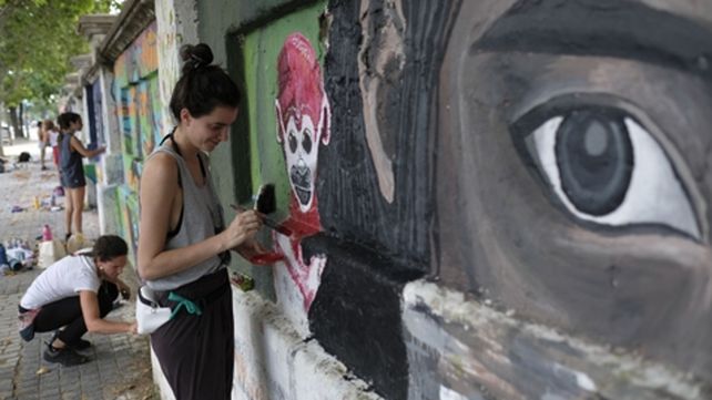 murales. Las infancias libres y felices fue la temática elegida.