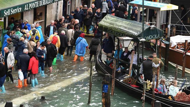 Las peores inundaciones en la última década en Venecia