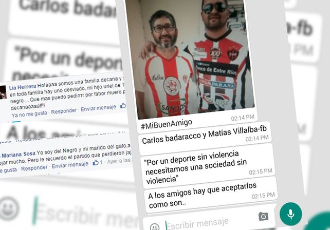 #MiBuenAmigo Rivales en la cancha, amigos en la vida