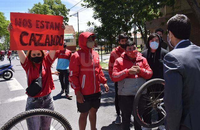 Protesta de cadetes de app