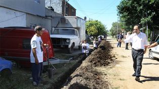 Avanza a buen ritmo la obra de agua potable en barrio Liceo Norte