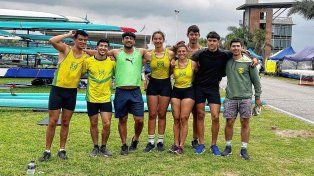 El equipo de Regatas de Santa Fe compitió en la pista nacional de Remo en el Tigre.