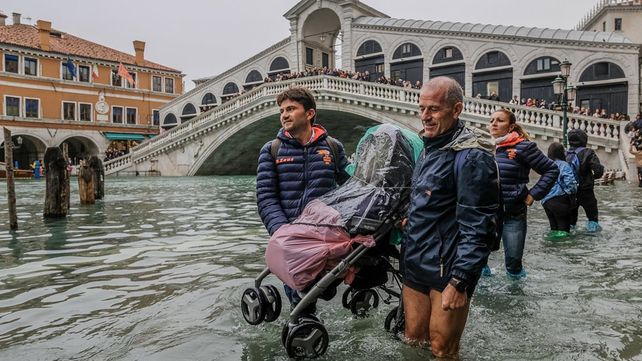 Las peores inundaciones en la última década en Venecia