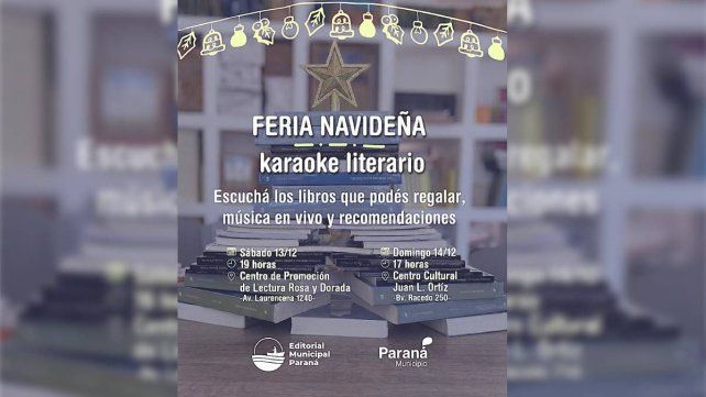La Municipalidad de Paraná invita a disfrutar de la Feria de Libros por Navidad