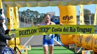 Rode y Brunini fueron los ganadores de la fiesta del duatlón en Concordia