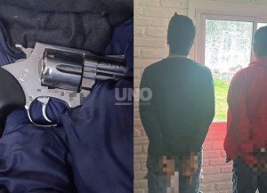 Aprehenden a delincuentes con un arma de grueso calibre en la costa santafesina: le secuestraron un revólver .357 Magnum