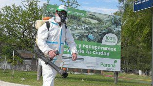 La Municipalidad de Paraná intensifica operativos de fumigación