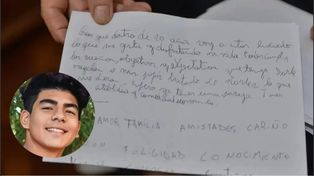 La emotiva carta que Fernando Báez Sosa se escribió a sí mismo: En diez años estaré disfrutando de mi vida