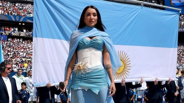 María Becerra en el MetLife Stadium de Nueva York.&nbsp;