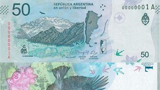 El cóndor sustituye a Sarmiento en el nuevo billete de $50