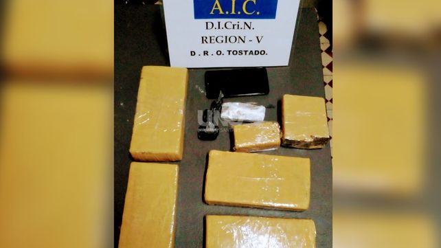 Cayó en Tostado con droga que llevó desde Santa Fe