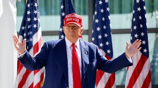 &nbsp;El electo presidente Donald Trump, durante un reciente evento de campaña.