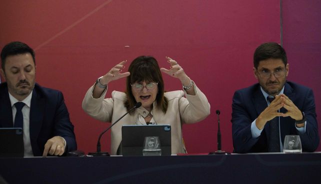 Enfasis. La ministra de Seguridad de la Nación