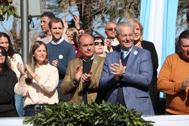 Daniel Tonelli durantw los festejos por el 138 aniversario de la ciudad. (Foto archivo)