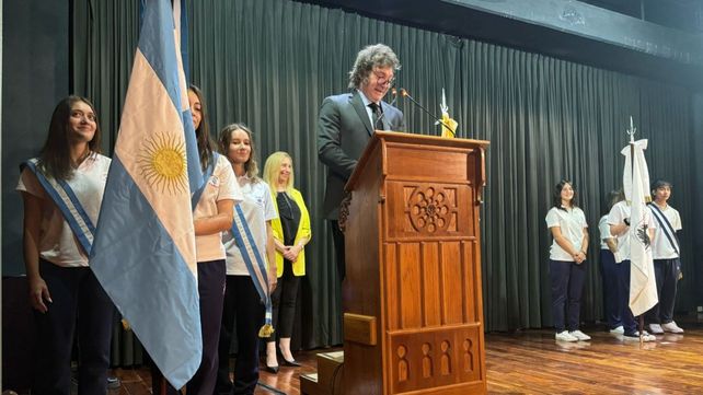 El presidente Javier Milei habló este miércoles a la mañana durante la inauguración del ciclo lectivo del Colegio Cardenal Copello.&nbsp;
