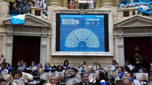 Momento de la aprobación del proyecto de ley, el 24 de noviembre, por parte de la Cámara baja.