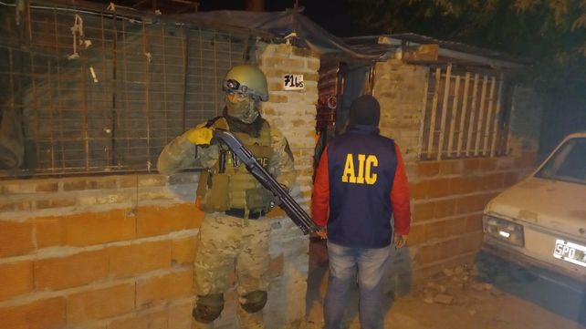 Una casa de zona sur donde encontraron armas.
