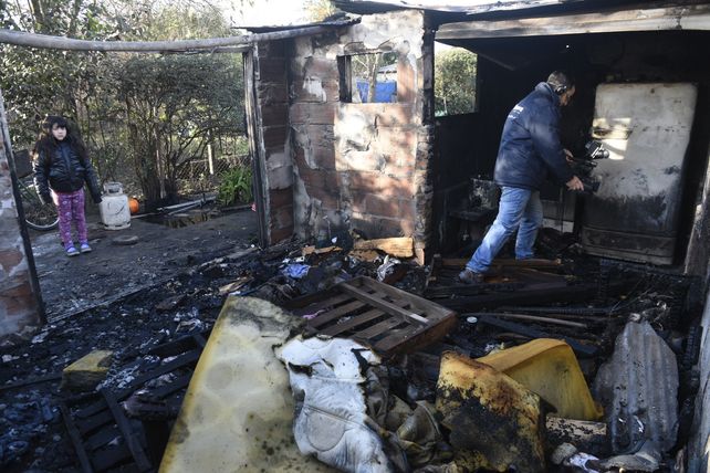 El lugar donde se produjo el siniestro. Los daños materiales fueron totales.