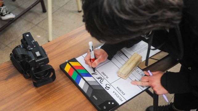 Los estudiantes de las áreas audiovisuales en plena actividad.&nbsp;