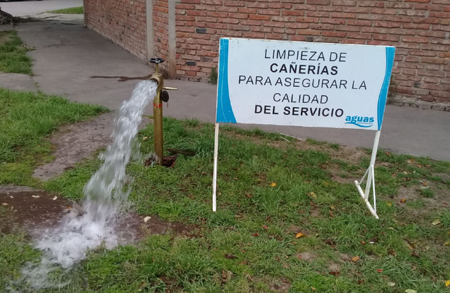 Limpian la red de agua y puede haber baja presión