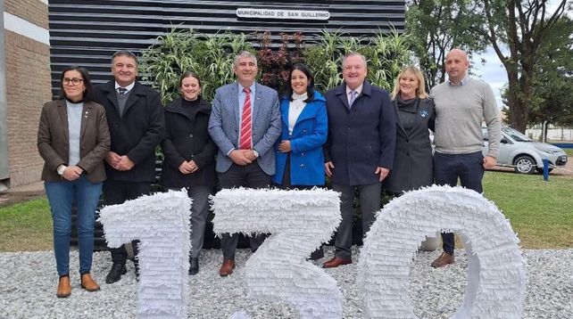 El Ministro Bastia y el Senador Michlig visitaron San Guillermo y Ambrosetti con anuncios de importantes obras