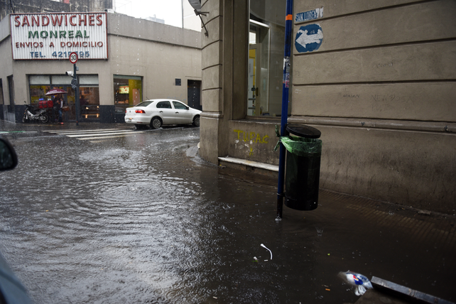 Tormentas en pleno centro, hacia finales de 2015.