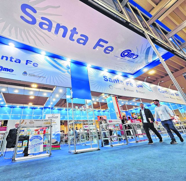 El stand de Santa Fe y la Confederación Argentina de la Mediana Empresa (Came) la Expo Apras 2023.
