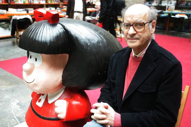Quino pidió que no utilicen a Mafalda luciendo el pañuelo azul en contra de la legalización del aborto
