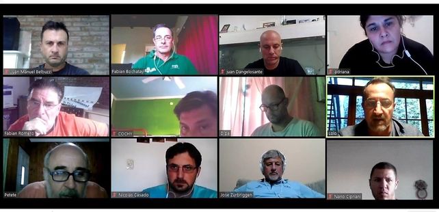 Los dirigentes del v&oacute;ley santafesino se reunieron por videoconferencia.