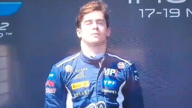 La emoción de Franco Colapinto