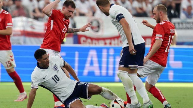 Eurocopa: Inglaterra empató con Dinamarca y no pudo asegurar su pase a los octavos de final