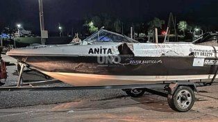 La embarcación embestida, en la cual viajaba la víctima fatal y las personas que resultaron heridas