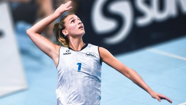 Ruelli compitió con la selección argentina de vóley U17 en el Sudamericano. Ahora tendrá el Mundial U19.