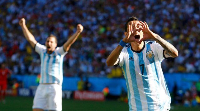 Mundial. El golazo de Di María en los octavos de final del Mundial 2014 en Brasil