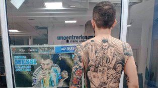 Franco con la gran imagen de la Selección.