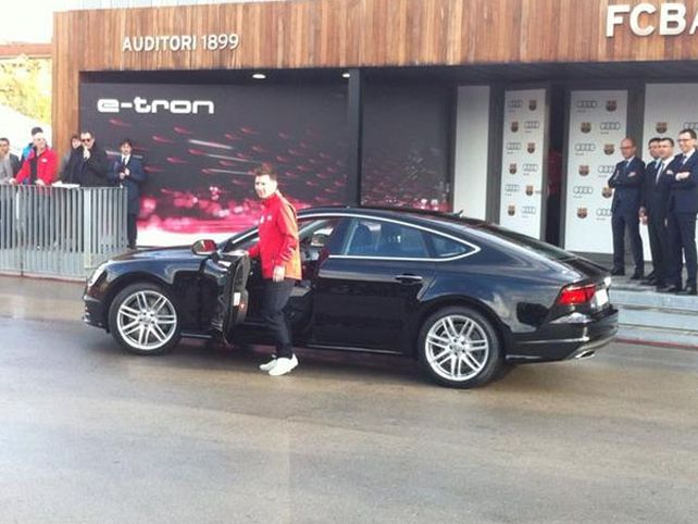 El Audi que le regalaron a Messi