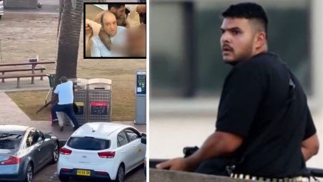 Un ciudadano detiene a uno de los tiradores. Otro de los atacantes es tomado por las cámaras de seguridad de las cercanías d ela playa Bondi