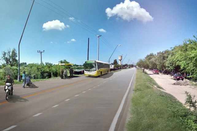 Proyección de la futura obra de pavimentación en el marco del plan Abre.
