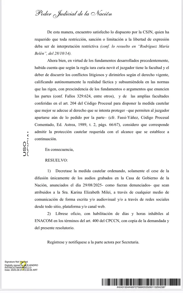 Audios de Karina Milei: el gobierno pidió allanar a los periodistas Jorge Rial y Mauro Federico
