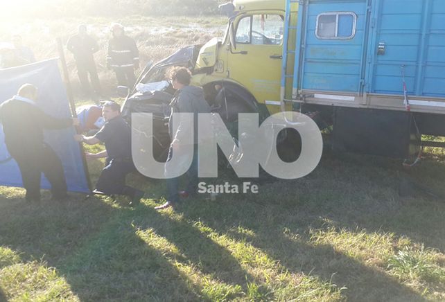 Dos personas murieron en un accidente esta tarde en la autopista Santa Fe- Rosario