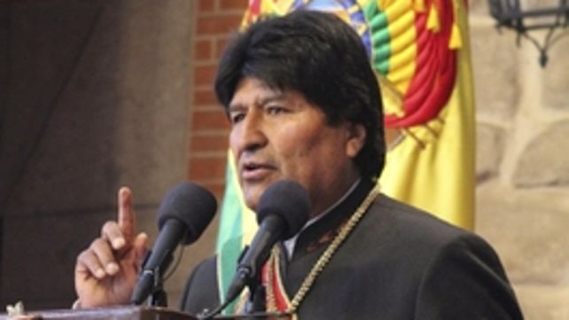 Festejo. El presidente Evo Morales.