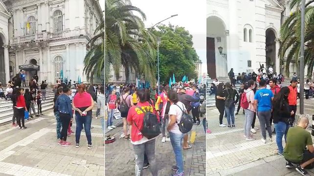 Partidos de izquierda y movimientos sociales protestaron este jueves&nbsp;