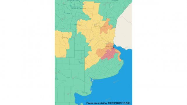 Sigue la ola de calor con alerta naranja en Entre Ríos