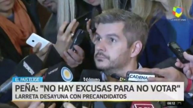 Marcos Peña afirmó que hoy no hay excusas para no ir a votar