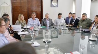 Reunión del intendente y el  Consejo de Seguridad