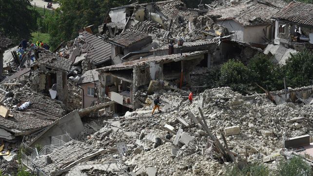 Las estremecedoras imágenes del sismo que sacudió a Italia
