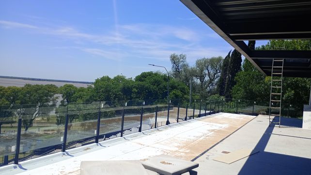 Parte de la terraza que sumará el bar del Anfiteatro y que incluirá un coworking.