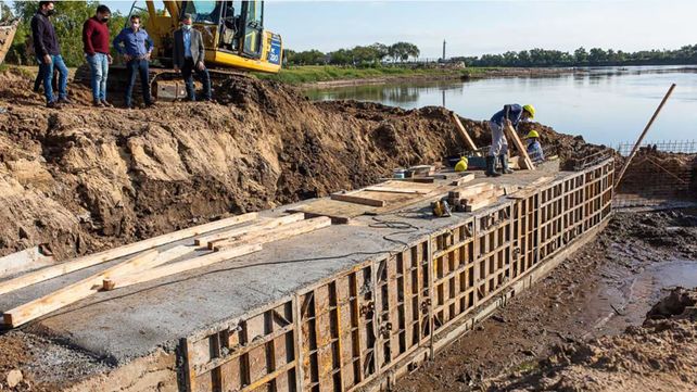 Paraná: adecuan desagües pluviales en balneario municipal