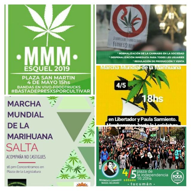 Mirá el mapa de las marchas por la legalización de la marihuana en Argentina